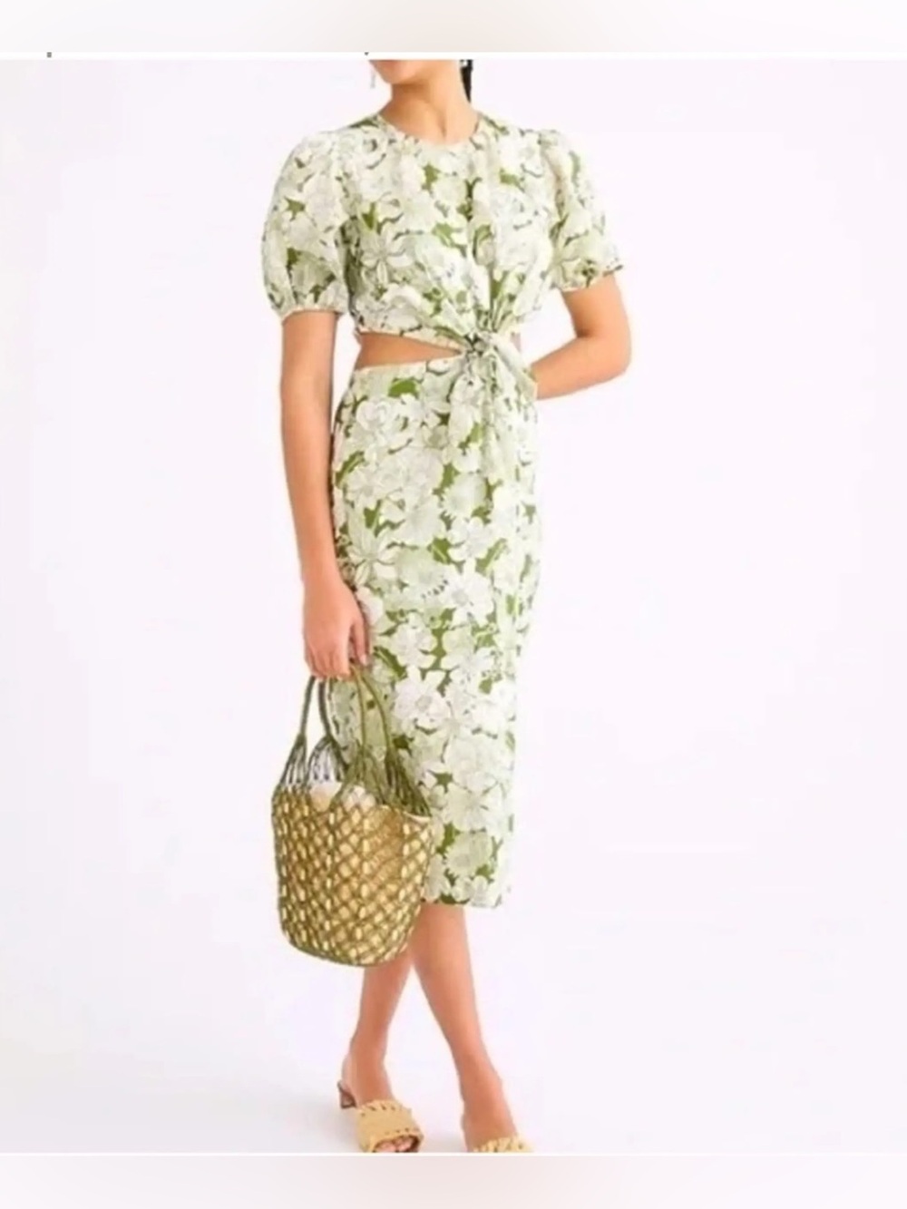 J. Crew Cutout Dress in Liberty Floral. Size 16. New with tags. - Picture 4 of 5